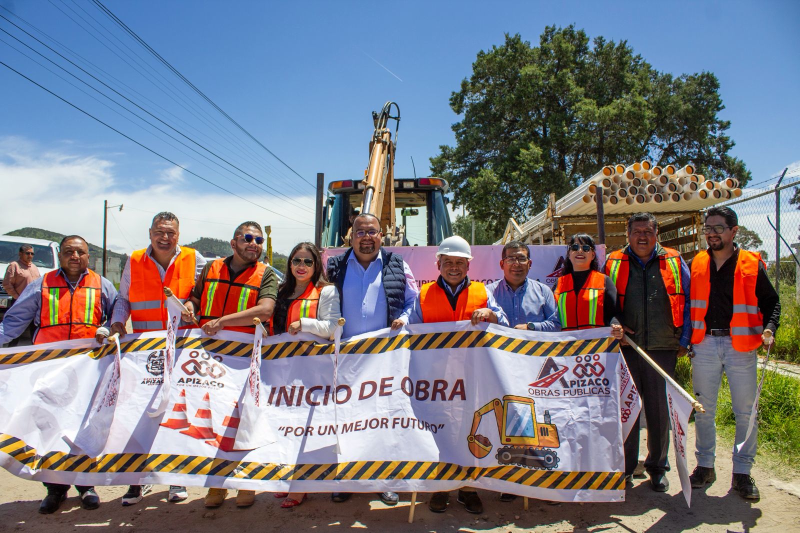 Inicia Ayuntamiento de Apizaco obras de infraestructura hídrica en Loma Florida y San Luis Apizaquito